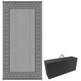 thumbnail image 1 of Outsunny Waterproof Outdoor Rug with Carrying Bag, 9' x 18', Black and Grey, 1 of 9