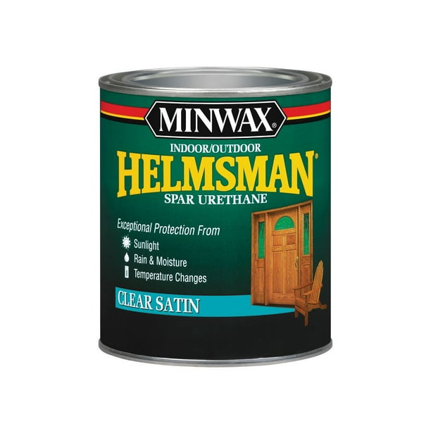 Minwax Helmsman Spar Urethane Indoor/Outdoor Wood Finish, Quart, Satin