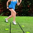 thumbnail image 6 of Yes4All Agility Ladder – Adjustable Speed & Agility Training Equipment for All Ages, Durable Speed Ladder, Multiple Combo Sets Available, Lime, 12 Agility Cones, 4 Steel Stakes, 6 of 7
