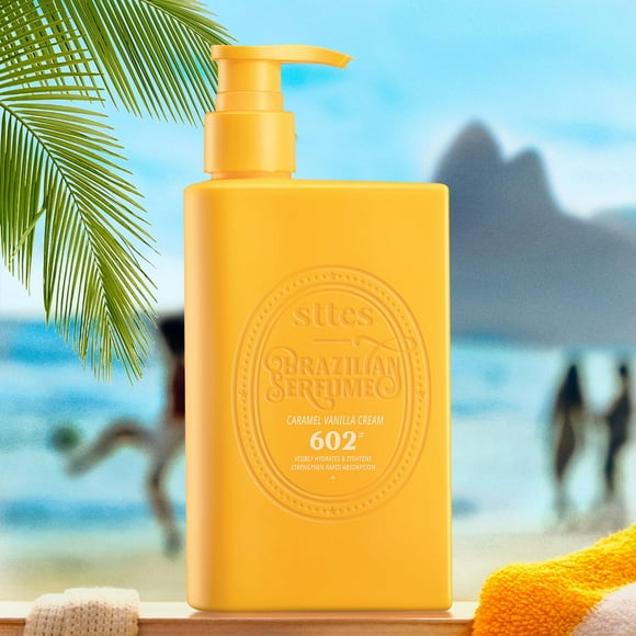 Loción corporal States 602 # Caramelo y vainilla, 250 ml, con 7 aceites y cafeína