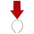thumbnail image 1 of Diadema de flecha única para fiestas, cumpleaños, fotomatón, aro para el cabello, diadema divertida para fiestas, diadema de tela con punta de flecha, 1 of 8