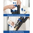 thumbnail image 5 of Cordless Stick Vacuum Cleaner,650W/55KPa Powerful with Auto Mode & 3 Speeds,75 Mins Runtime Touch Screen Rechargeable Vacuums for Pet Hair,Carpet, 5 of 9