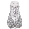 thumbnail image 2 of COM1950s Bandeau & Foulards, Simulation Mâle et Femelle Soie Amoeba Longue Queue Foulard Pirate, 2 of 2
