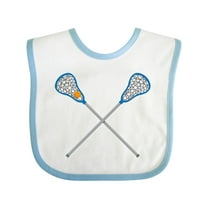 Inktastic Lacrosse Sticks Future Player Boys or Girls Baby Bib