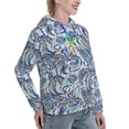 thumbnail image 6 of Lsque Paisley Floral Branches Pattern Casual Women's Hoodie,Hooded Sweatshirt with Kangaroo Pocket,Pullover Hoodie with Eye-catching Drawstrings-Medium, 6 of 7