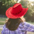 thumbnail image 3 of SAYOO Sombrero de vaquero de estilo occidental para mujeres y hombres SAYOO moda, 3 of 3