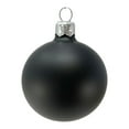 thumbnail image 2 of Pinnacle Peak Trading Black Shiny and Matte Polish Glass 60mm Ball Baubles 6 Piece Made in Poland 2.4 Inch, 2 of 8