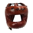 thumbnail image 3 of Casco De Boxeo Protección De Cabeza Acolchada Ajustable Para Sanda Karate Grappling M Marrón Sunnimix casco de kickboxing, 3 of 8