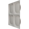thumbnail image 4 of Ekena Millwork 11 7/8"W x 11 7/8"H Adonis EnduraWall Decorative 3D Wall Panel, Universal Aged Metallic Rust (12-Pack for 11.76 Sq. Ft.), 4 of 5