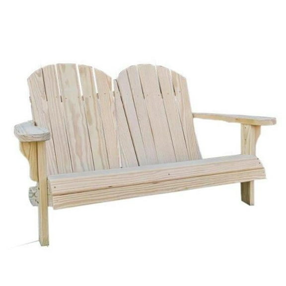 Creekvine Designs FPB48ADCVD 53 in. Treated Pine Low Curveback Garden Bench