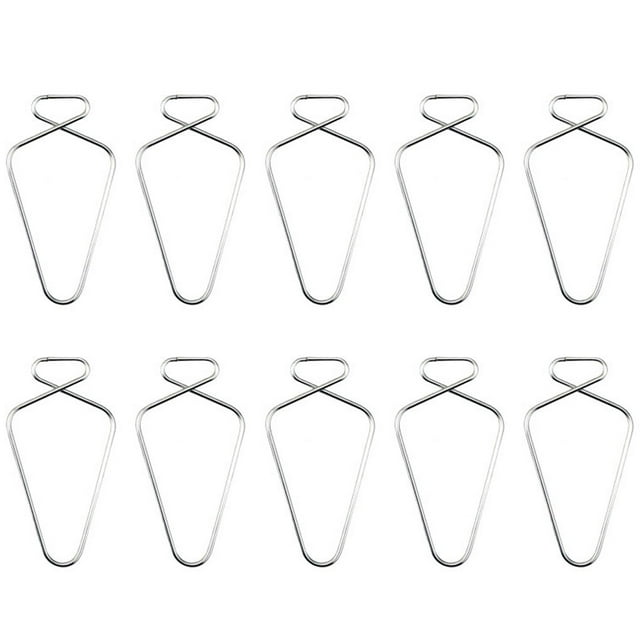 10 Pieces Ceiling Tile Hooks Stainless Steel Easy installtion Simple Design without Deformation Hanging Sign Home Organization Ceiling F7