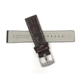 thumbnail image 4 of 26mm Leather Watch Band Strap, White Stitching, Stainless Steel Buckle, 4 of 7