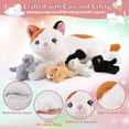 thumbnail image 4 of Gato gnomántico de peluche con 4 gatitos en su interior para niños de 3 a 8 años, 4 of 7