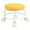 Orange, variant on Compact Rolling Stool: 300lb Capacity, Low Height, Versatile For Garage, Office  Home Use