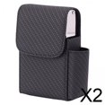 thumbnail image 1 of 2xSoporte Para Encendedor De Cigarrillos, Estuche Rígido, Bolsa Para 20 Cigarrillos, Trenzado, Negro, 1 of 8