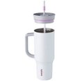 thumbnail image 2 of Owala 40oz Stainless Steel Tumbler with Handle Polar Brrr White, 2 of 4