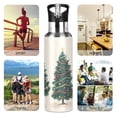 thumbnail image 7 of Yayeee 33oz Insulated Water Bottle Double Wall Stainless Steel with Flip Straw Lid, Hand Drawn Christmas, 7 of 7