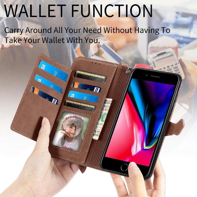 Funda billetera anti-golpes para GANGXUN iPhone 7 Plus , ideal para día a día y trabajo