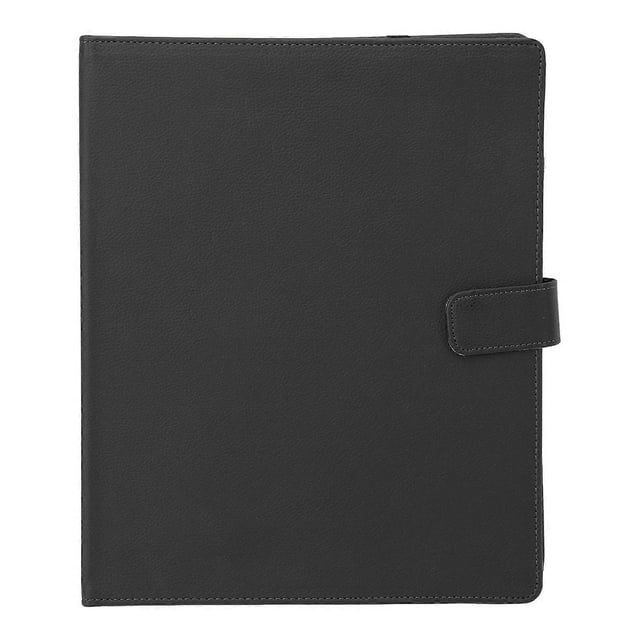 A4 3-ring sheet music folder for piano, universal, for orchestra, choir, with page numbers, black