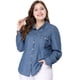 thumbnail image 1 of CamiDe Cambray ManLarCon Bolsillo En El Pecho TalGrande PaMujer Azul Marino XXL, 1 of 6