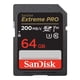 thumbnail image 2 of Paquete de 4 tarjetas de memoria SanDisk Extreme PRO SDXC UHS-I de 64GB y 200MB/s con lector de tarjetas USB 3.0 2 en 1, 2 of 5