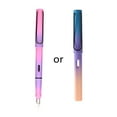 thumbnail image 1 of RABBITH Gradient Color Fountain Pen Visible Window Removable Piston-Filled Ink Absorber 0.35mm 0.5mm Nib Comfortable Grip, 1 of 19