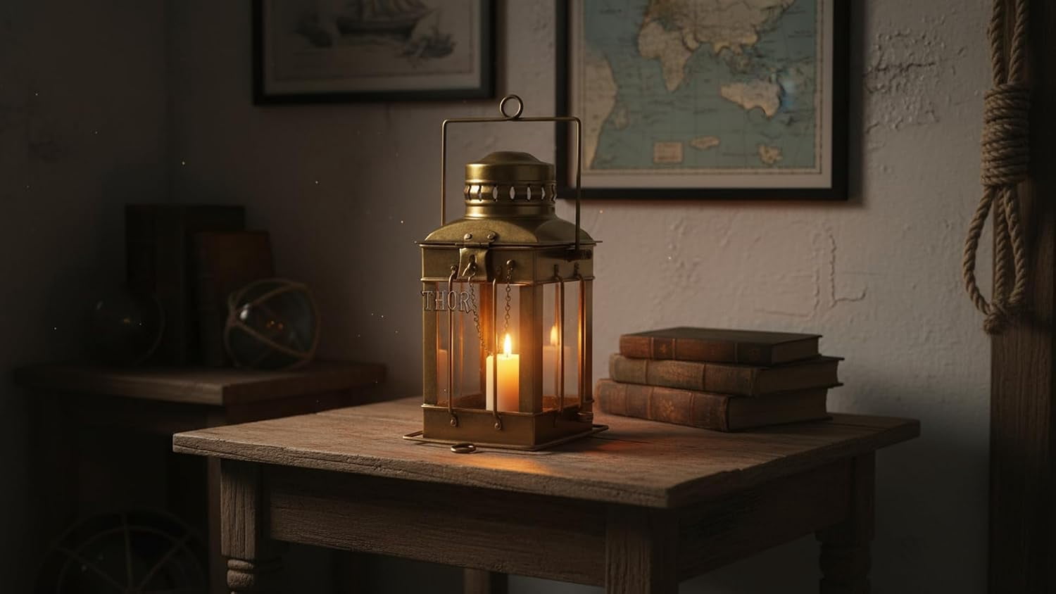 Thor Instruments Vintage Brass Antique Nautical Miner Ship Lantern Oil Lamp Maritime Lamp , Best Gift Item , Best Lighting Item