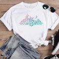 thumbnail image 3 of Camiseta de manga corta con estampado de dinosaurio para mujer, ropa con estampado de dibujos animados de los años 90, con cuello redondo, 3 of 5