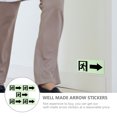 thumbnail image 2 of ELAYARD 5Pcs Practical Glowing Way Indicator Stickers Removable Wall Stickers for Mall Use, 2 of 8