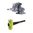 thumbnail image 1 of Wilton Tradesman 1765 Steel Swivel Base Work Bench Vise w/ 4 Pound Sledge Hammer, 1 of 12