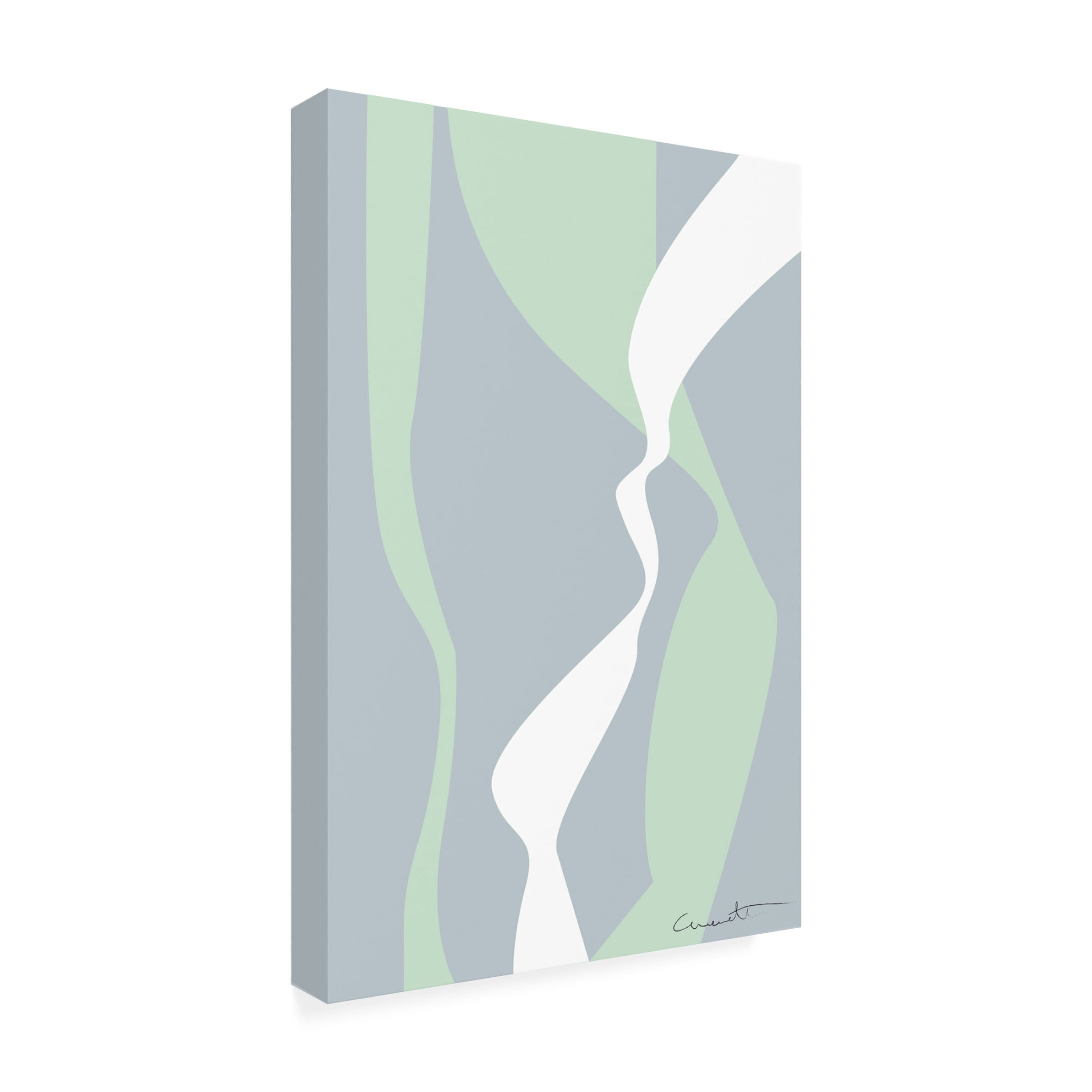 Canvas Wall Art - Pictufy Studio Ii 'Wavy Tracks' Wall Art for Living Room, Bedroom, or Office Décor by Trademark Fine Art - 22 x 32 Inches