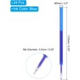 thumbnail image 2 of shiyou-Erasable Gel Pen Refills, 24 Pcs Gel Ink Pens Refills Press Click Pen Fine Point 0.5mm Retractable Pens for Planner Writing Painting, Blue, 2 of 4