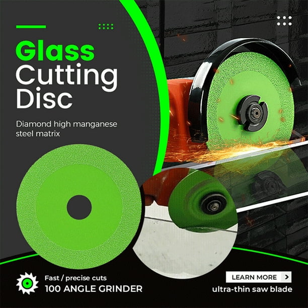 Glass Cutting Disc Cut Off Wheels Ultra Thin Cutting Disc Glass Cutting Disc for Angle Grinder Thin Saw Bladewheel for Glass Ceramic Cutting 2pcs