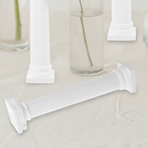 OATIPHO White Plastic Roman Columns for Wedding and DIY Projects 12Pcs