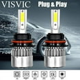 thumbnail image 5 of 9007/HB5 LED Headlight Bulbs All-in-one Blue LED Headlights Conversion Kits High Low Beam 8000K Super Bright Blue, 400% Brightness, Plug-N-Play, IP68 Waterproof,2Pack, Headlight Bulbs, 5 of 5