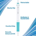 thumbnail image 4 of Bolígrafos PILOT Acroball PureWhite Black Ink, paquete de 5, 4 of 6