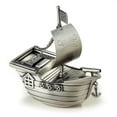 thumbnail image 2 of Leeber Pewter Finish Pirate Ship Money Bank., 2 of 3