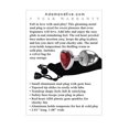 thumbnail image 3 of Adam & Eve Small Heart Gem Anal Plug, Red, 3 of 5