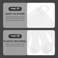 thumbnail image 6 of WHAMVOX Measuring Cups and Spoons Set for Kitchen Use Reusable Plastic White Spoon Measurement Set 1 Set, 6 of 8