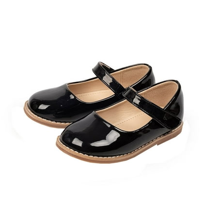 

Toddler Sandals Girls Mary Jane Dress Shoes Little Girls Loafers School Shoes for Girls Non Sole Casual Shoe Girls Sandals Boys Sandals(Color:Black Size:5.5-6 Years)