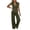 Army Green, variant on Womens Elegant 2-Piece Outfits Cap Sleeve V-Neck Wrap Top Wide Leg Pants Set Solid Dressy Causal Outfits for Work Office Party Green S