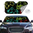 thumbnail image 2 of Fotbe Play Game Start Car Windshield Sunshade | Sun Visor Protector Front Window Shade, Keeps Out UV Rays, Keeps Your Vehicle Cool-Small, 2 of 7