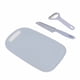 thumbnail image 2 of Juego de tabla de cortar de cocina 3 en 1, de plástico PP, con pelador y cuchillo, accesorio de cocina, color azul, 2 of 8