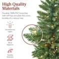 thumbnail image 3 of Lápiz preiluminado Christmas Tree Best Choice Products, 1,4 m, 3 of 7