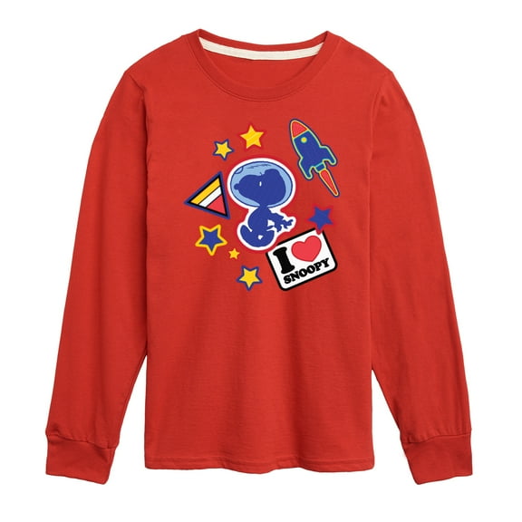 Peanuts - Space Snoopy Flair - Youth Long Sleeve Tee