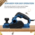thumbnail image 2 of Riwcyla Electric Planer 6Amp 710W 17000 Rpm Power Hand Planer 3,1/4 Inch Cut Width Dual,dust out System Dual,handle Design, Blade Protector 2 Reversible HSS (Installed) 120V, 2 of 4