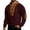 Wine, variant on Men Lace Up Henley Shirt Sevevn Long Sleeve Corduroy Pullover With Contrast Elbow Patches Relaxed Fit Top For Daily Wear And Outdoor Casual Activities