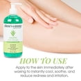 thumbnail image 3 of Clean + Easy Soothe Aloe Vera Gel Post Waxing Treatment, Calms and Soothes Irritated Skin After Waxing, Non-greasy and Gets Rid Of Excess Wax Residue, 16 oz, 3 of 5