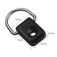 thumbnail image 2 of 10 Pcs Kayak Safety Mount Fishing Boat Black Rigging D Ring with Screws Used with a Paddle Leash for Canoe Bungee Kit Accessory, 2 of 5