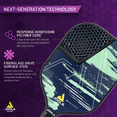 thumbnail image 4 of JOOLA Seneca Carbon Drive Surface, 16mm Pickleball Paddle, Blue, 4 of 5
